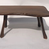 Brutalist Wabi Sabi tree side table, Dutch 1970s