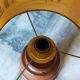 Vintage solid wood lamp and herbarium lampshade