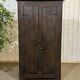 Entrance furniture, Breton wardrobe in oak and chestnut from the 19th century.