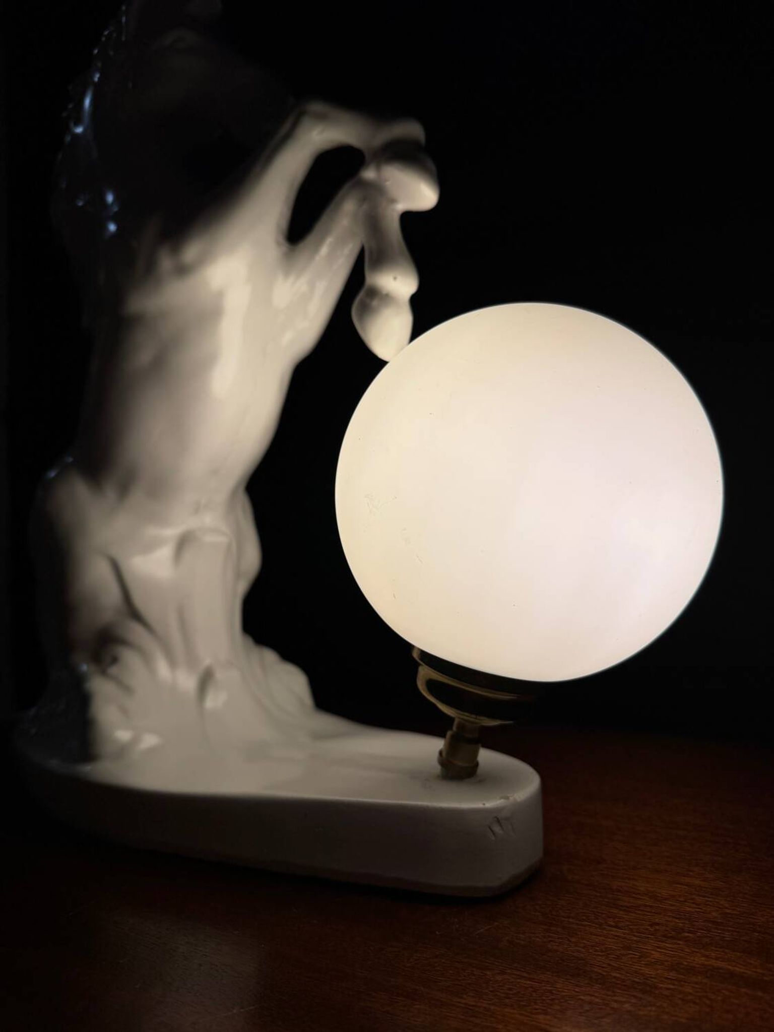 White horse lamp from the 1970s.