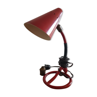 Lampe spirale rouge vintage