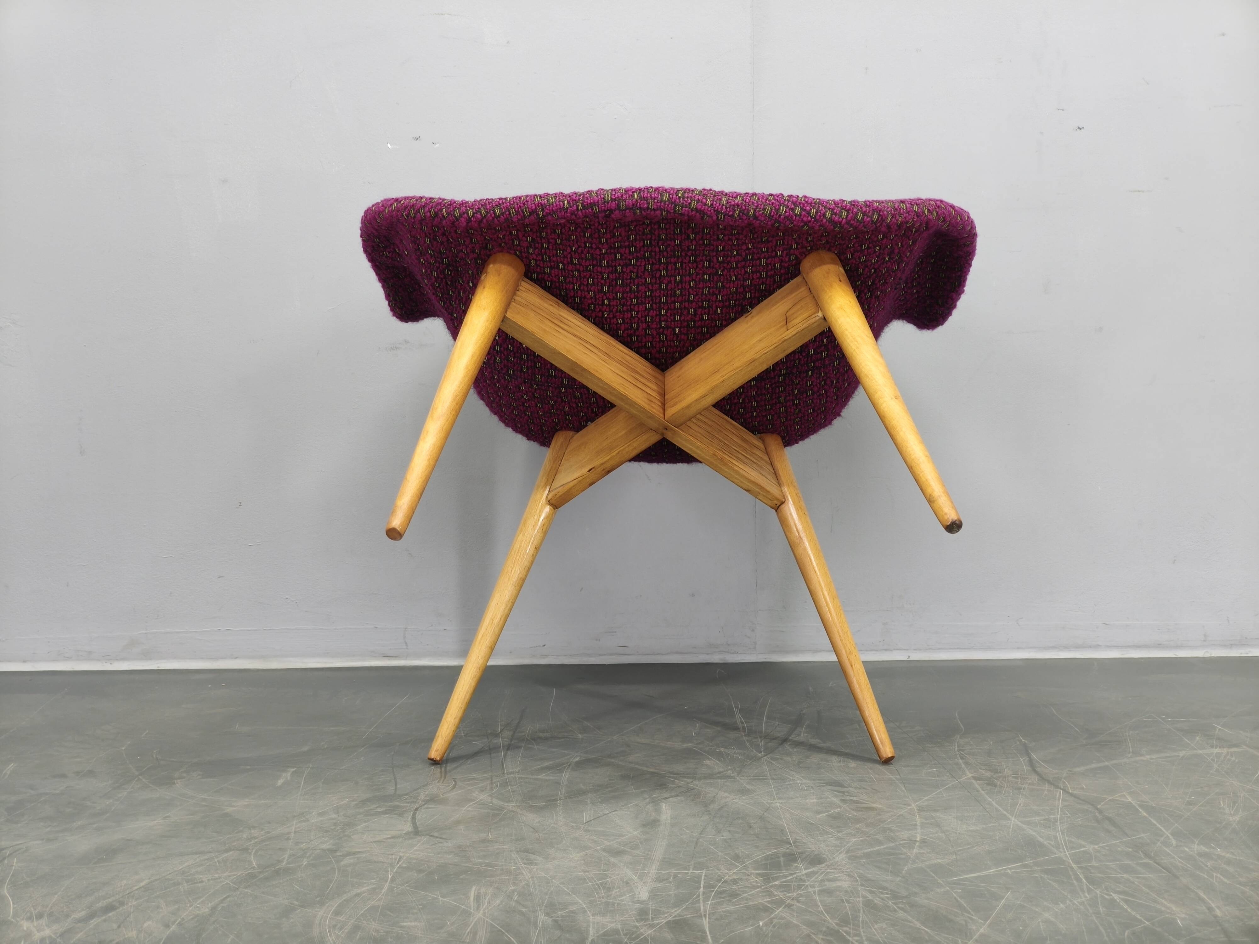 Miroslav Navratil Shell Lounge Chair, Czechoslovakia 1960s