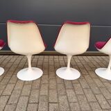 6 original vintage Knoll Tulip chairs by Eero Saarinen