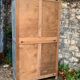 Armoire parisienne ancienne Luterma patine grise bleutée