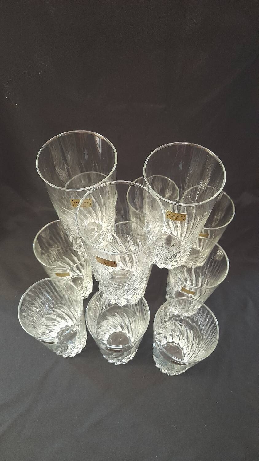 Set of 12 Luminarc Flamenco 33 crystal glasses