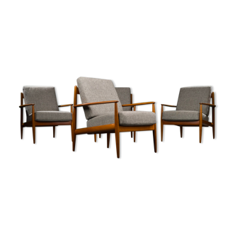 Armchairs by Grete Jalk for France & Søn / France & Daverkosen, 1960s,