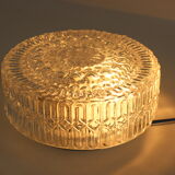 Glass ceiling lamp from the 1970s, Czechoslovakia