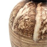 Louis Auguste Dage, Art Deco unique ceramic vase, France 1930