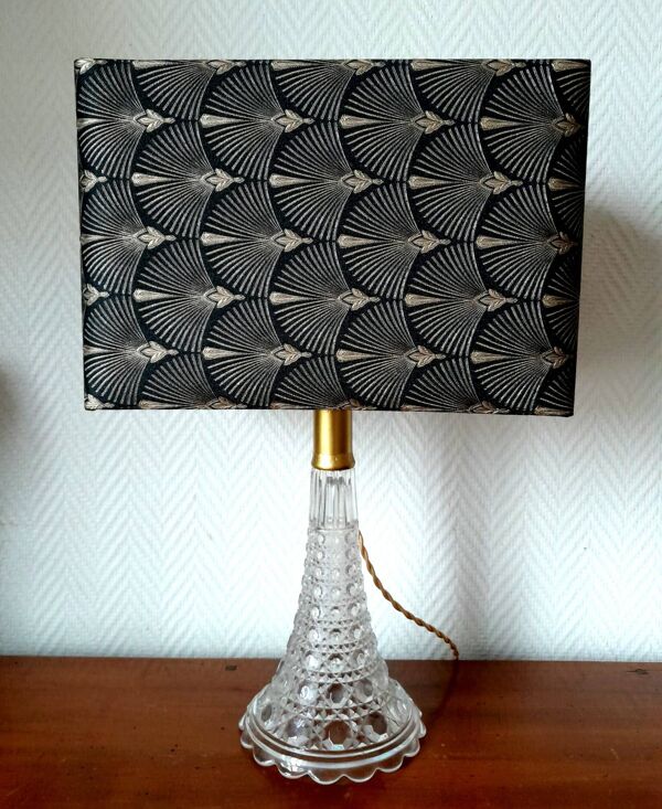 Lampe art déco abat-jour sur-mesure rectangulaire