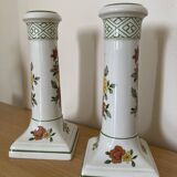 Pair of Villeroy & Boch Summerday candlesticks