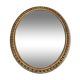 Large oval mirror in wood gilded with fine gold