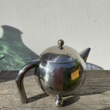 1960s Atomic Stainless Steel Teapot