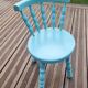 Chaise enfant en bois tourné vintage
