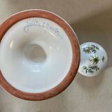 Old Moustiers earthenware apothecary jar
