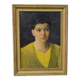 Art deco portrait, 1930, oil on canvas, framed,Robert Geenens (1896-1976)
