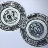 2 Gien 60/70 dessert plates