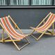 Paire de chaises longues années 70 vintage