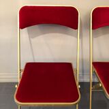 Duo of folding chairs