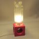 Vintage ceramic and glass lamp from the 1960s.