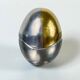 Brutalist egg-shaped lighter-ashtray by Ardisur, bronze and aluminium, 1970s, Spain
