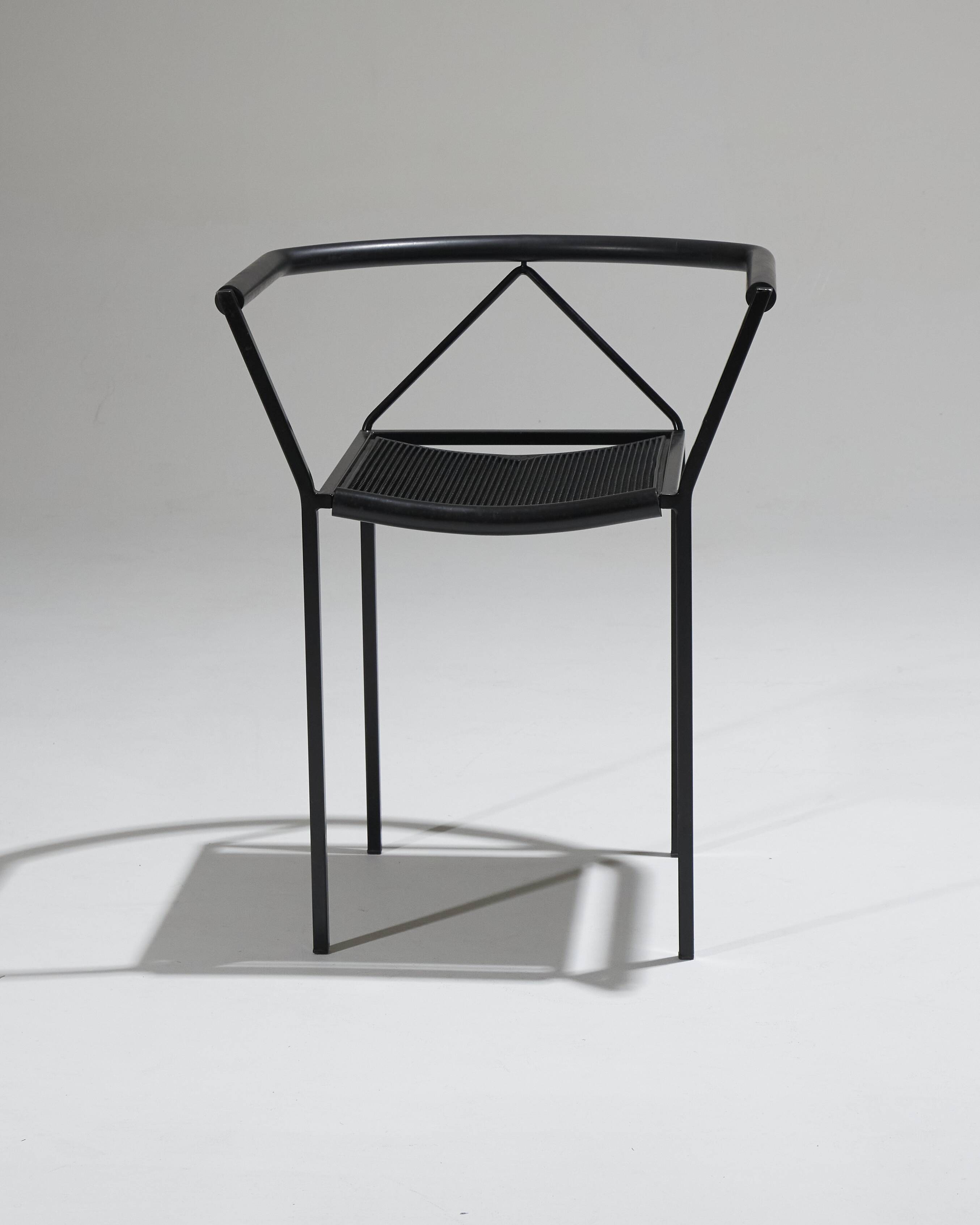 Pair of poltroncina chairs, zeus, maurizio peregalli, 1980s