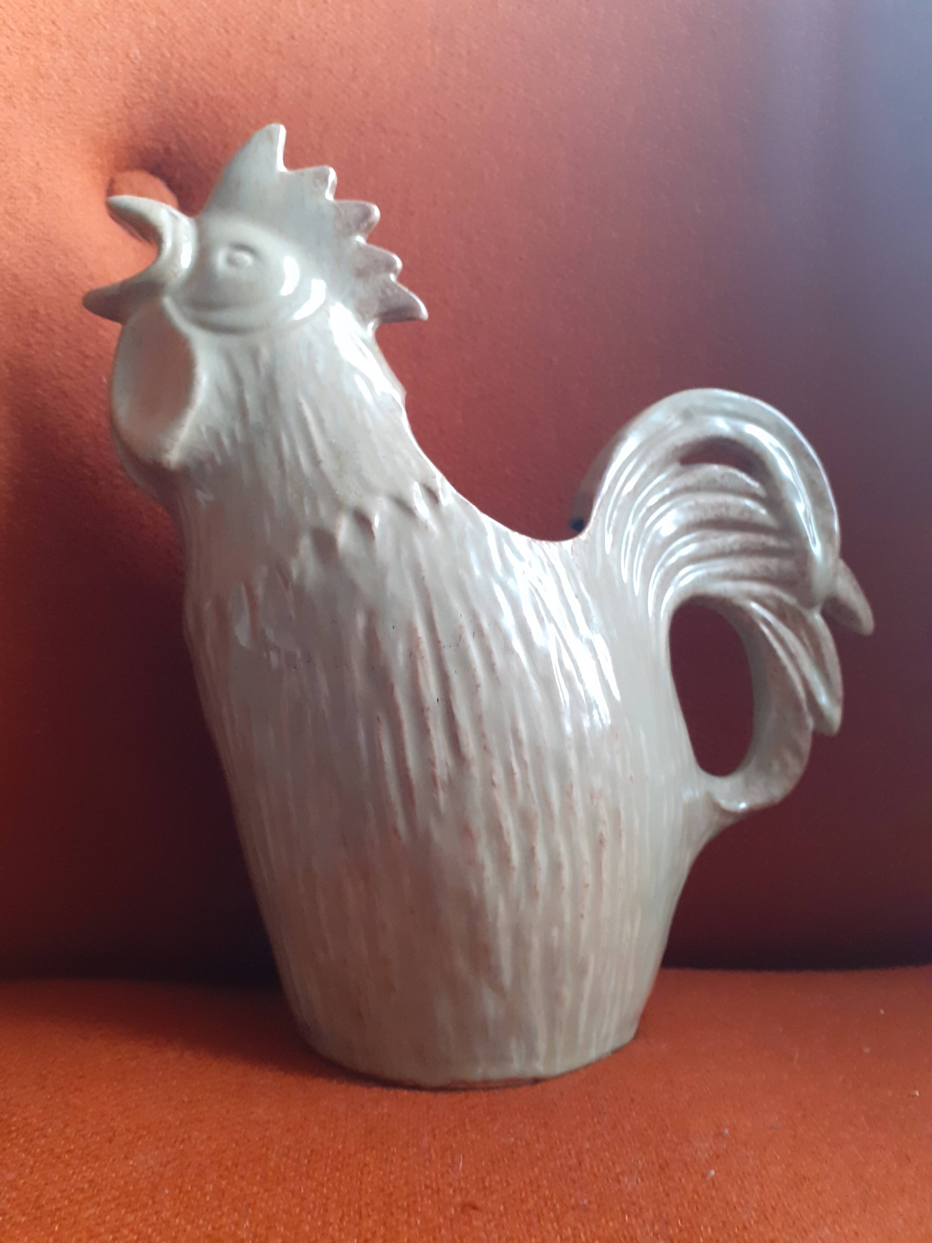 Vintage rooster signed Vallauris