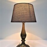 Patinated bronze lamp neo classic vintage style