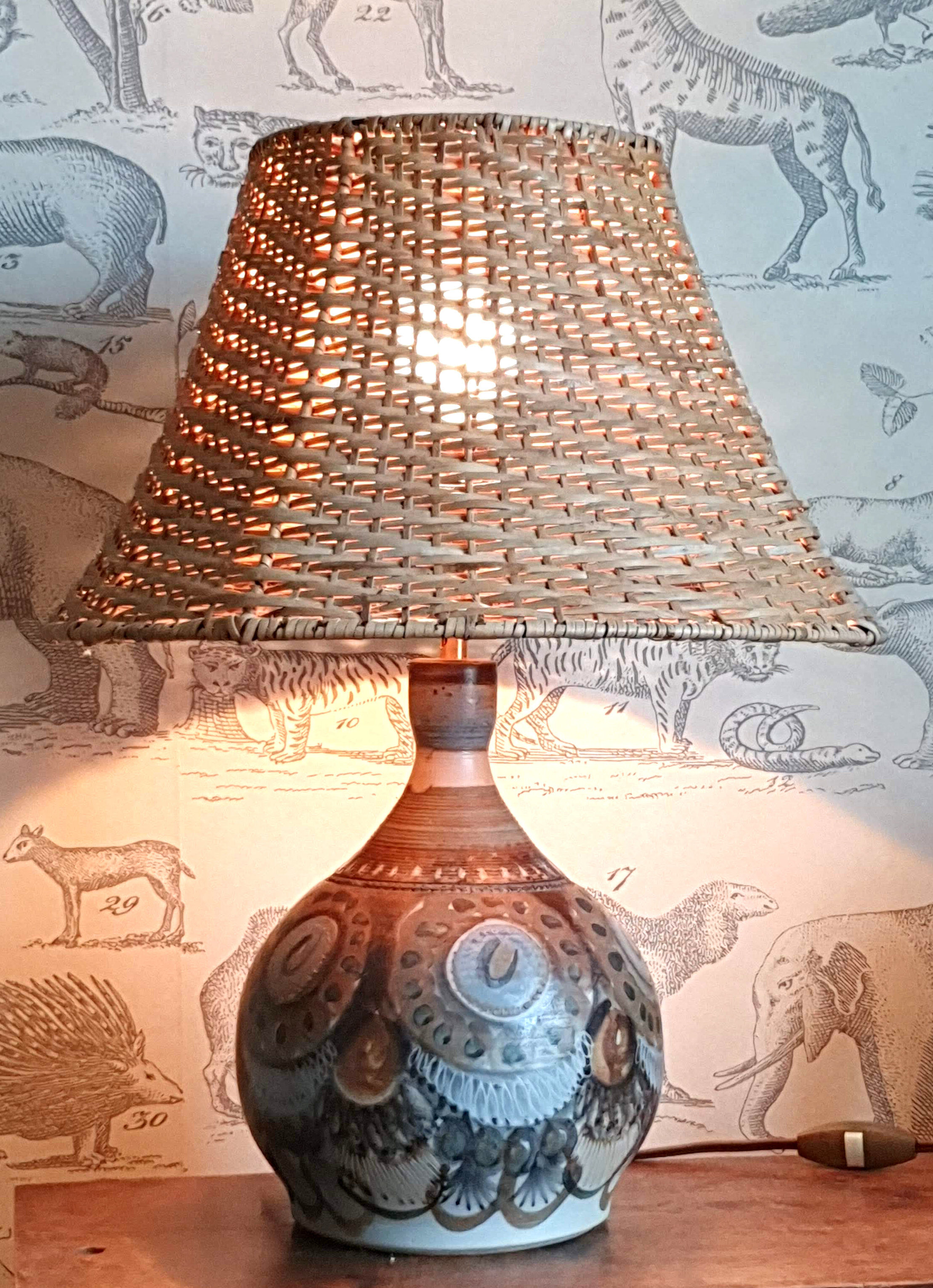 Ceramic lamp Jean Claude Courjault