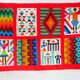 Vintage Berber Kilim, traditional wall tapestry from the popular art of Gafsa