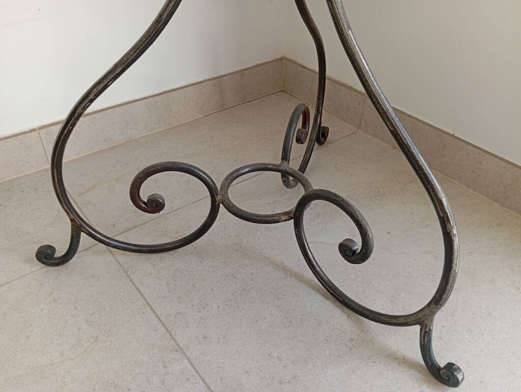 Pair of wrought iron planters