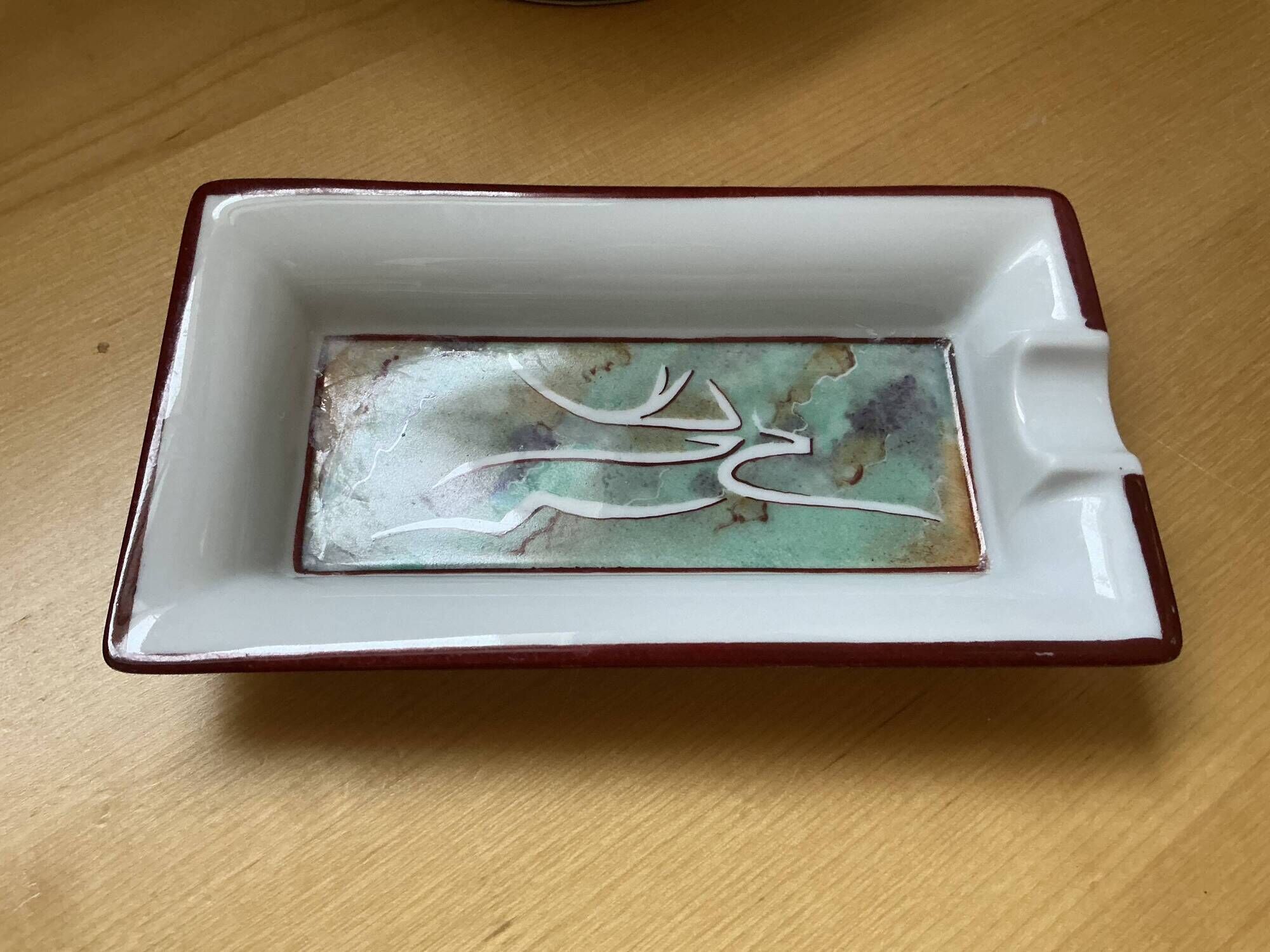 Limoges porcelain ashtray