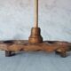 Carved wood shells salt and pepper shaker
