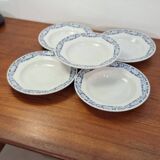 Set of porcelain plates from Moselle earthenware factory