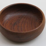 Pair hand crafted galatix teak bowls 1970s