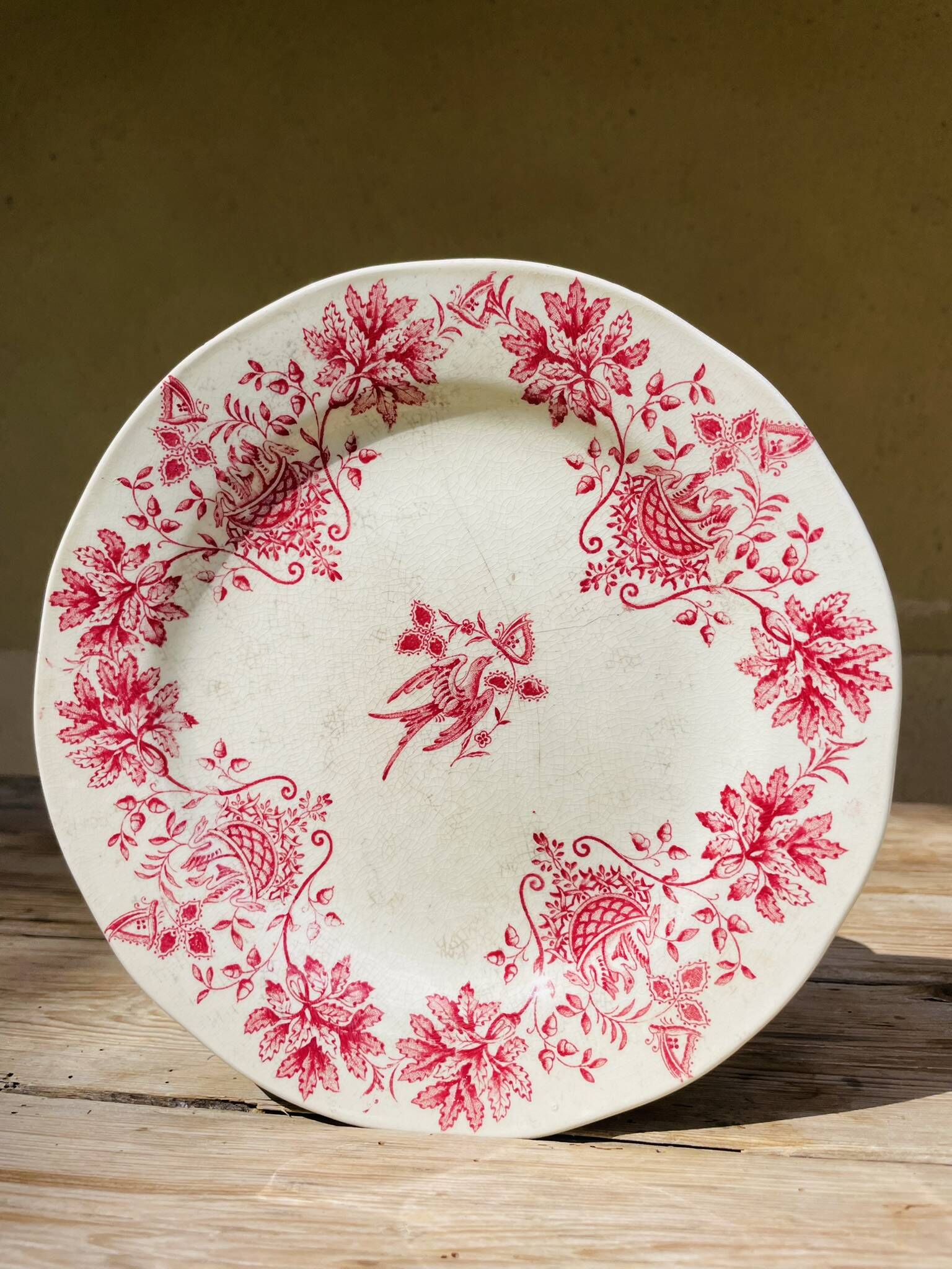 Flat ironstone plate