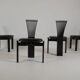 Set of 4 dining chairs "Totem" by Torstein Nilsen