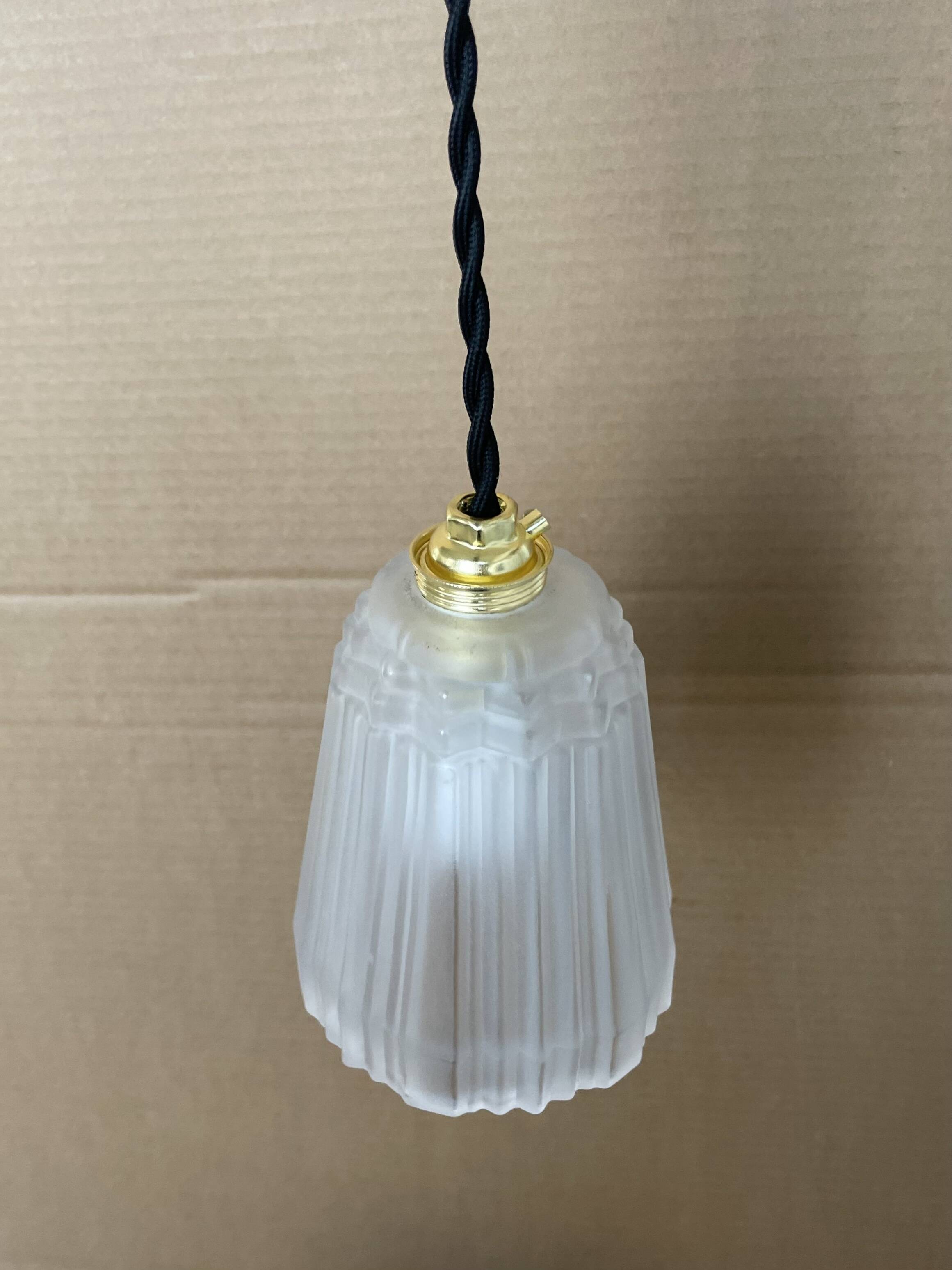 Small antique Art Deco pendant light