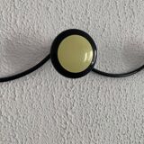 Vintage 1960s coat rack yellow banana mural 4 hooks - 65 x 7 cm