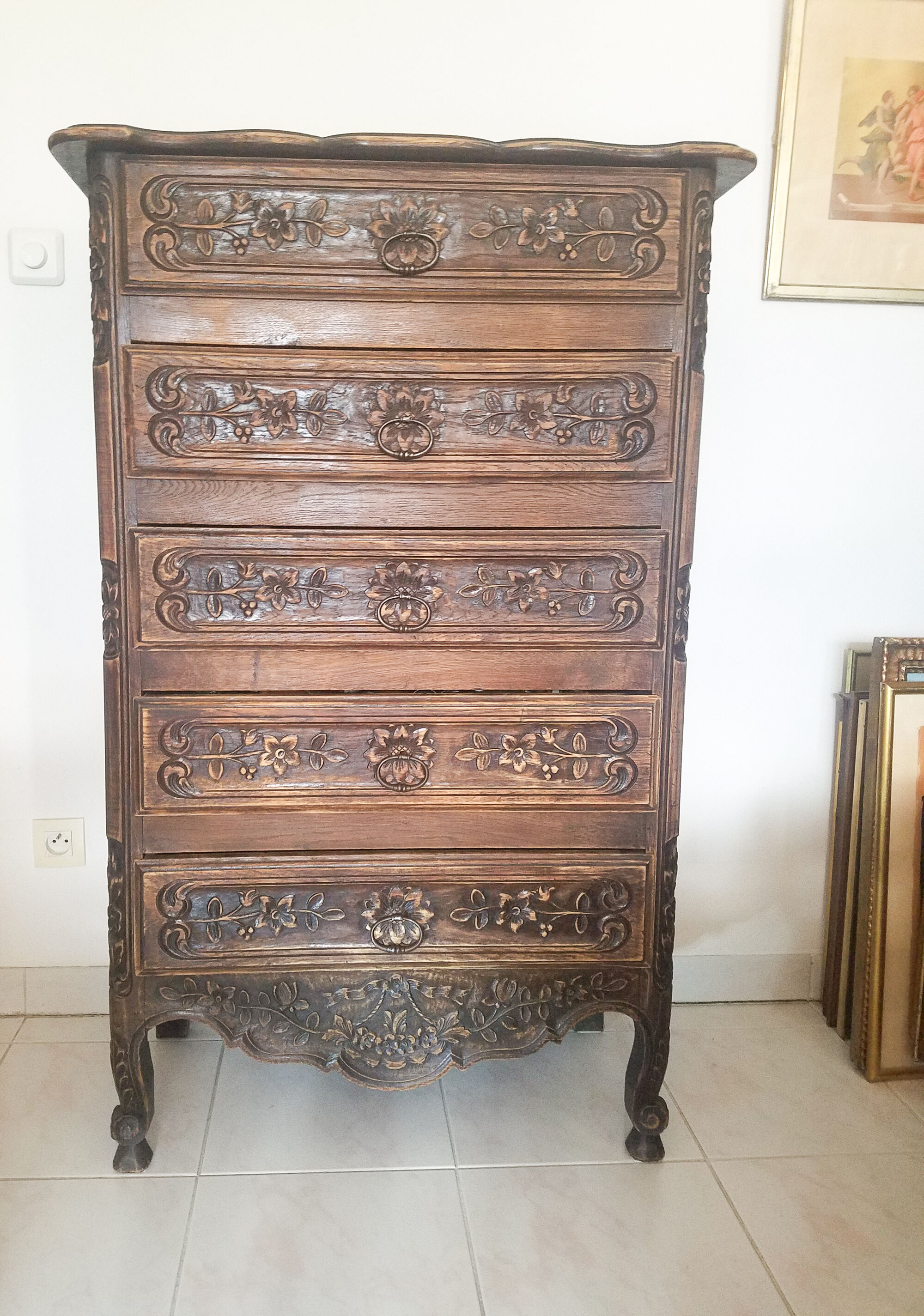 High Louis XV Provençal style chiffonier from Arles
