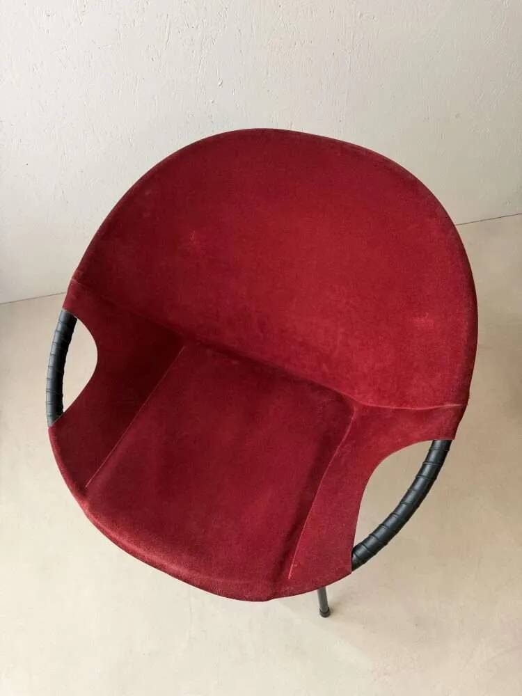 Chaises ballon années 60 Lusch | Ensemble de deux fauteuils lounge vintage