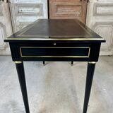 Petit bureau noir style Louis XVI