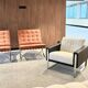 German square armchairs