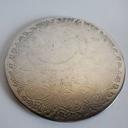 Dessous de plat en métal argenté anglais