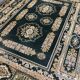Tapis oriental 169x236, dominante or et vert