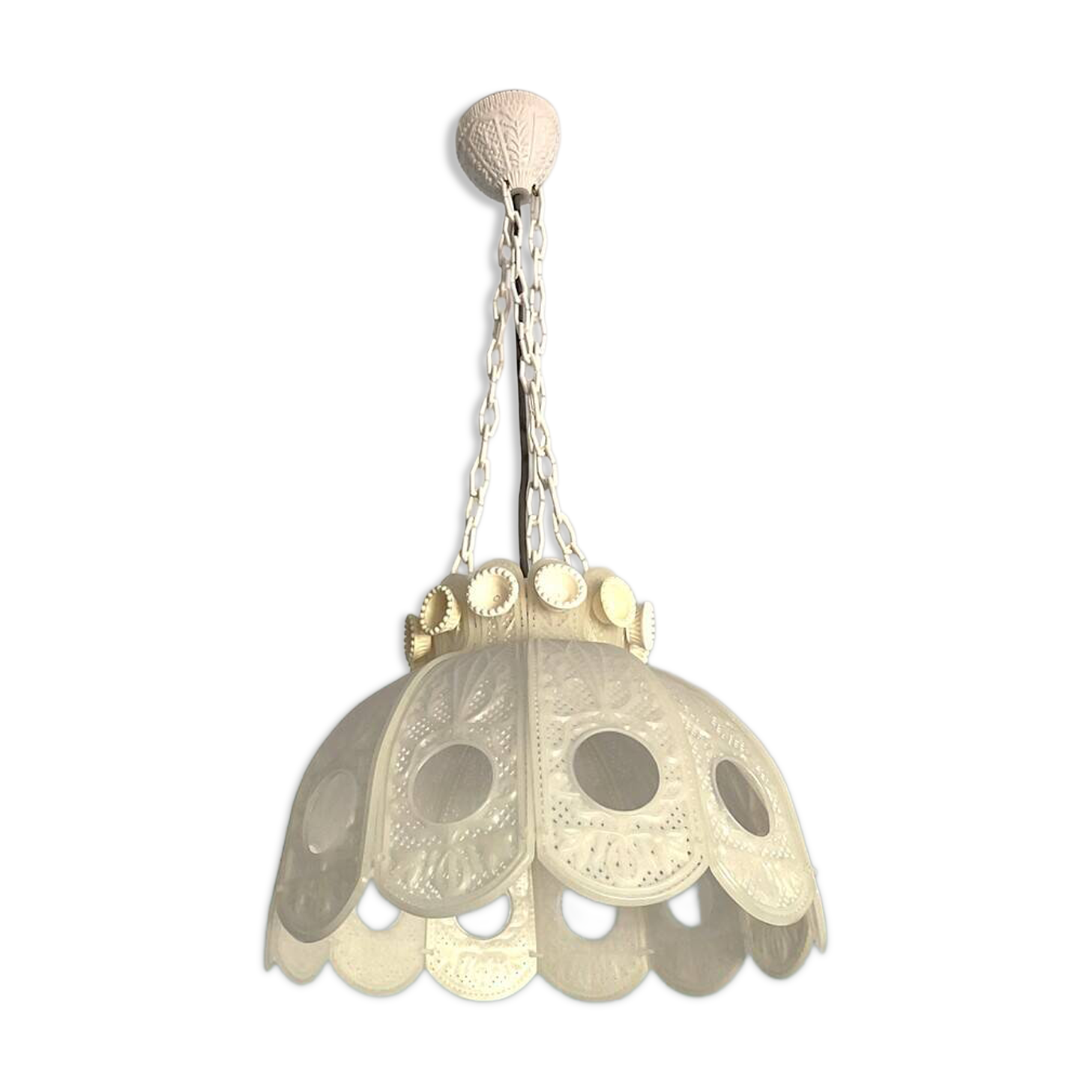 Vintage white kitchen lamp small chandelier