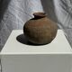 Small round ancient vase in engraved terracotta, Indonesian polychromy H10 D1
