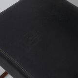 Black skai chair soft back
