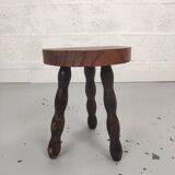 Tripod oak stool