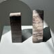 Black petrified wood bookend H17 L17 P6