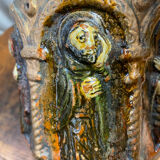 Ceramic lanterns, decorated with religious icons.